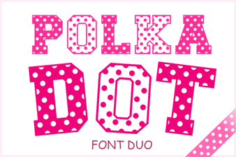 Polka Dot Duo Font for Playful Creative Design Projects
