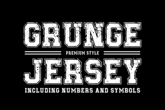 Grungejersey Regular Font for Bold Creative Designs