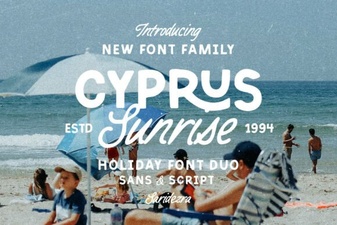 Cyprus Sunrise Duo Sans Serif Font for Modern Design Projects