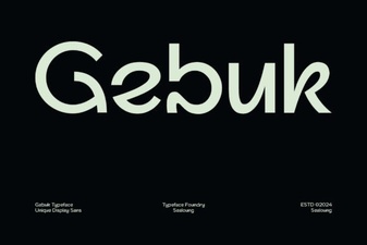 Gebuk Font: Creative Typography for Modern Projects