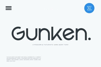 Gunken Font: a Bold and Creative Typeface for Modern Design