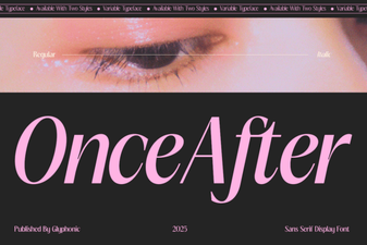 Once After Font – Modern Sans Serif Typeface for Clean Designs