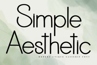 Simple Aesthetic Font Styles for Clean Modern Designs
