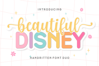 Beautiful Disney Duo Font – Elegant Script Font Collection
