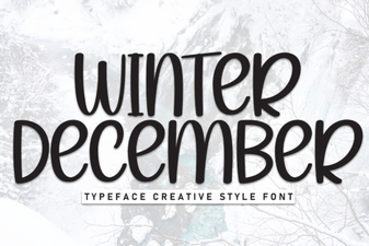 Winter Fonts for December Design Projects